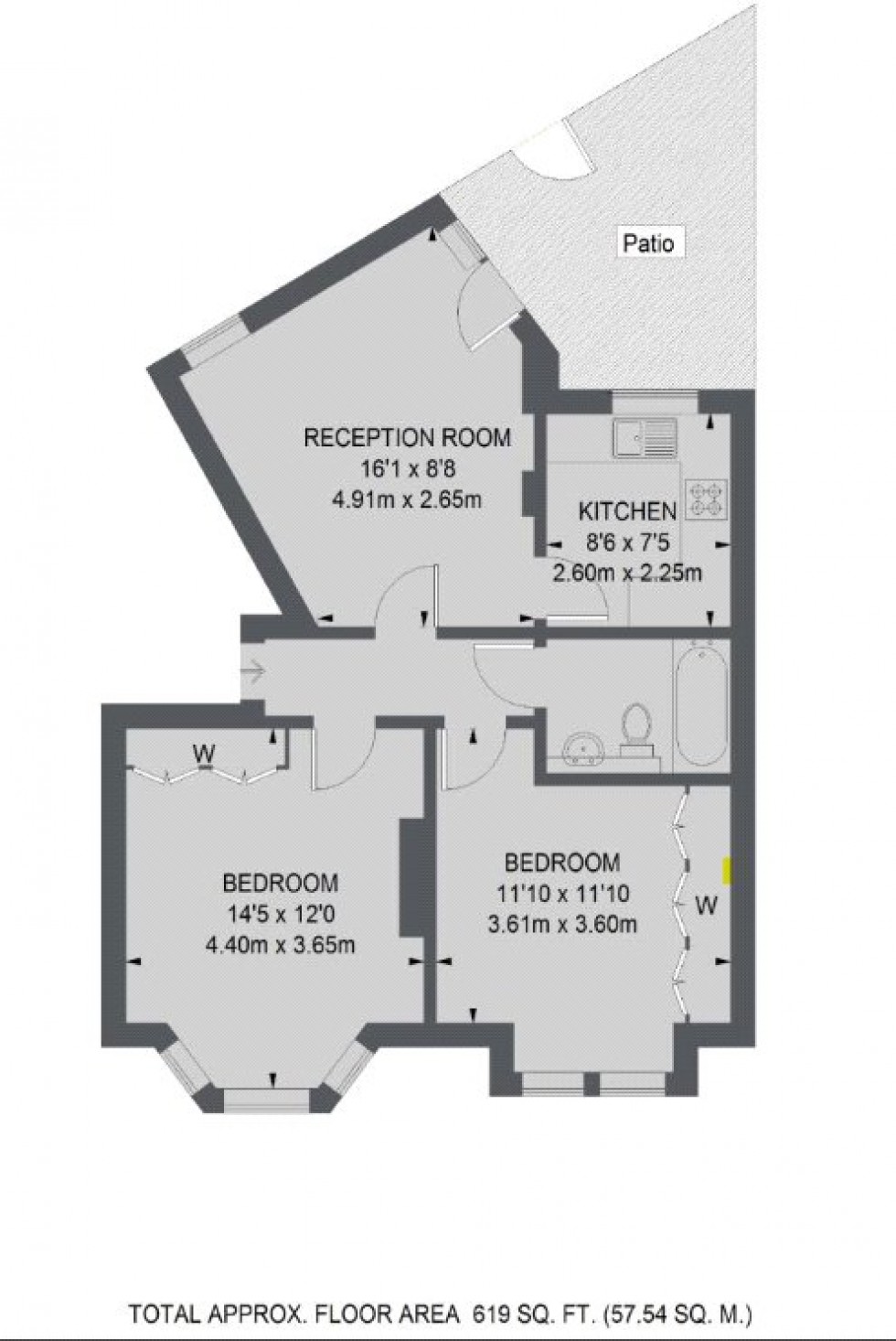Floorplan for Cremorne Road, London