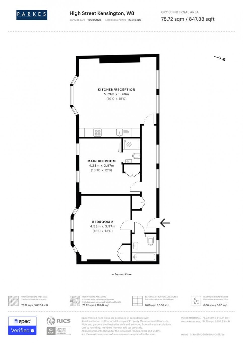 Floorplan for Kensington, London