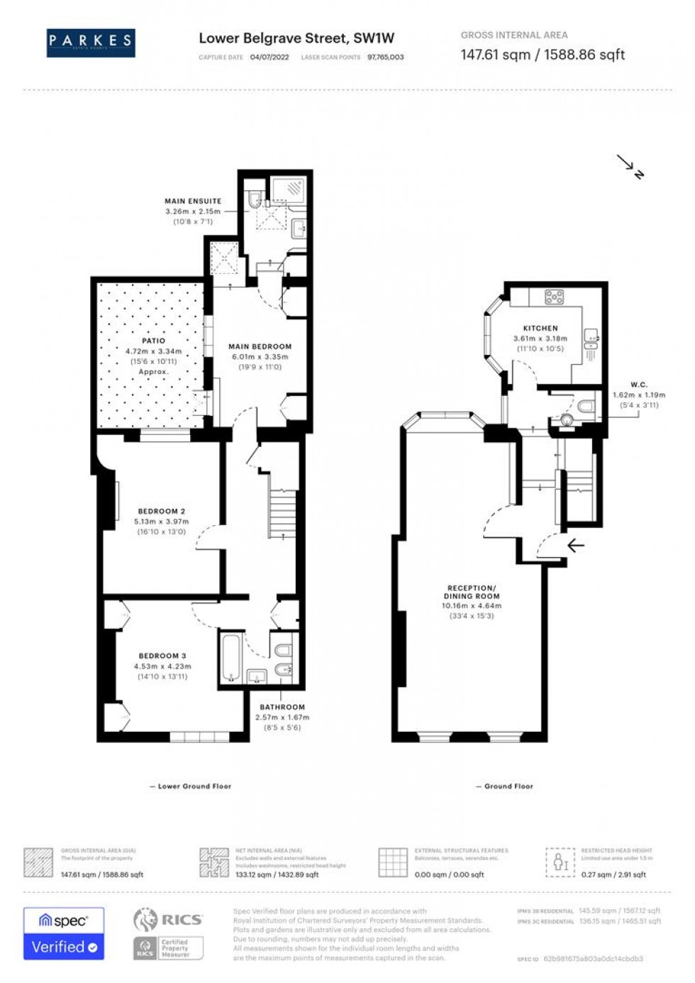 Floorplan for Belgravia, London