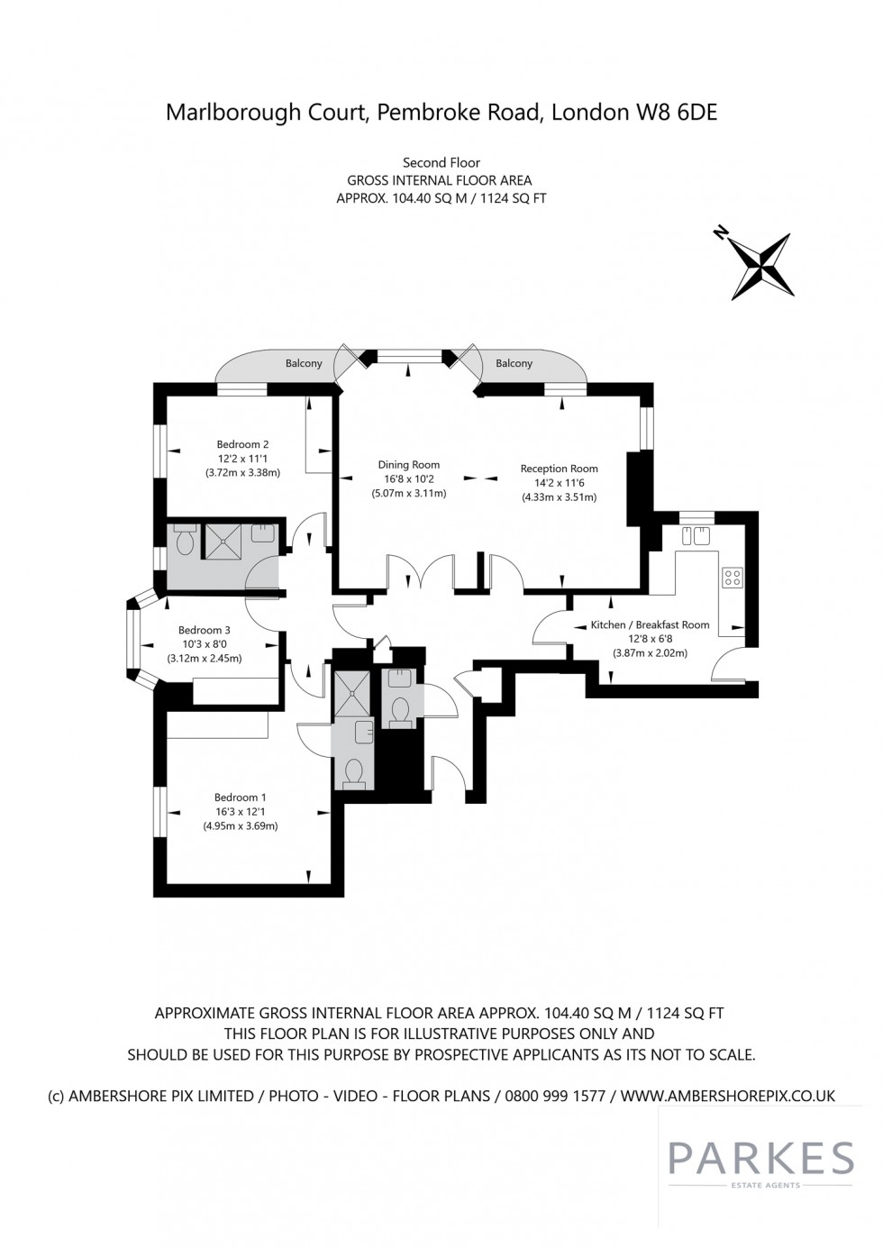 Floorplan for Kensington, London