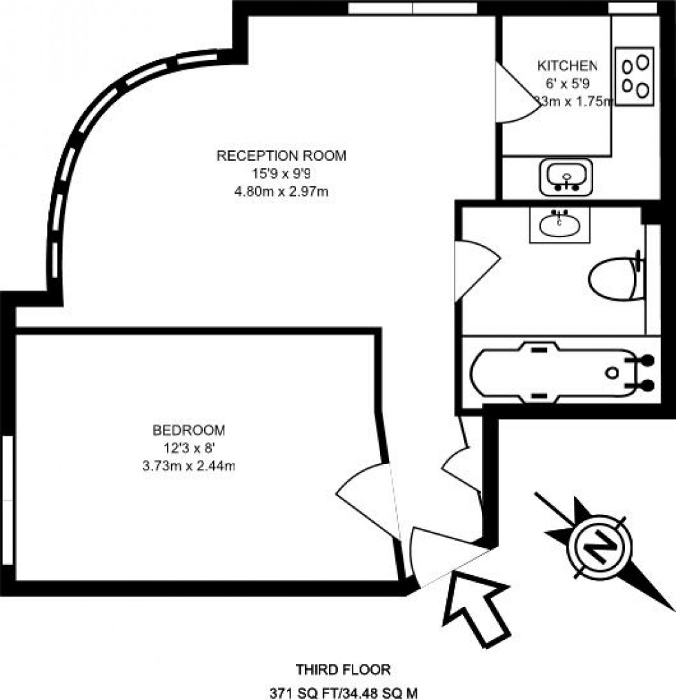 Floorplan for Sloane Avenue, London