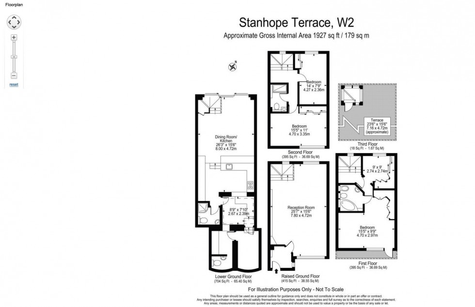 Floorplan for Stanhope Terrace, London