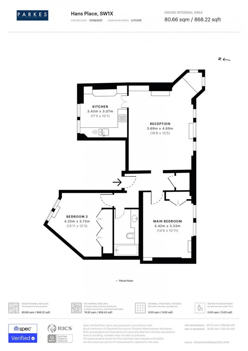 Floorplan for Knightsbridge, London