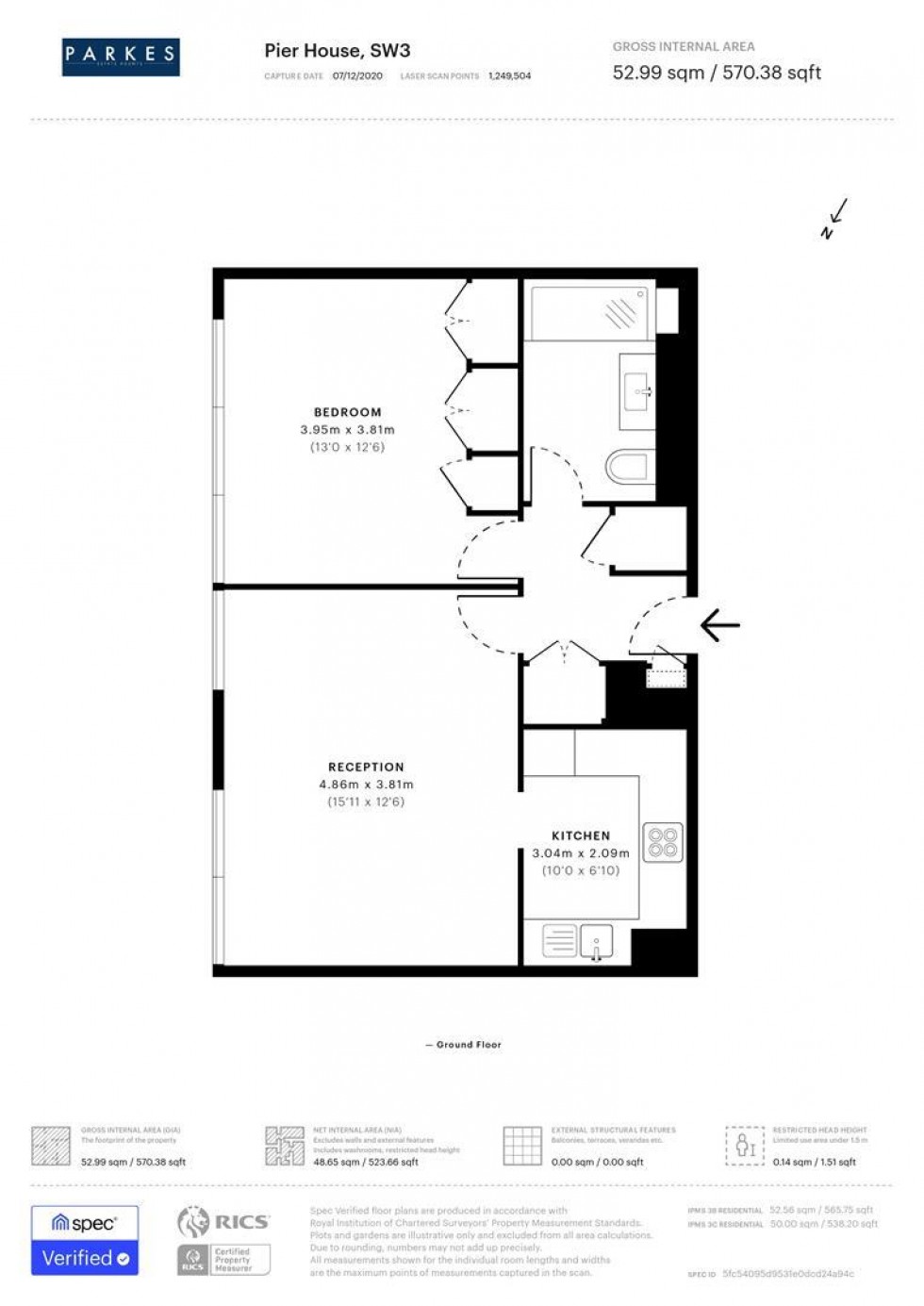 Floorplan for Cheyne Walk, London