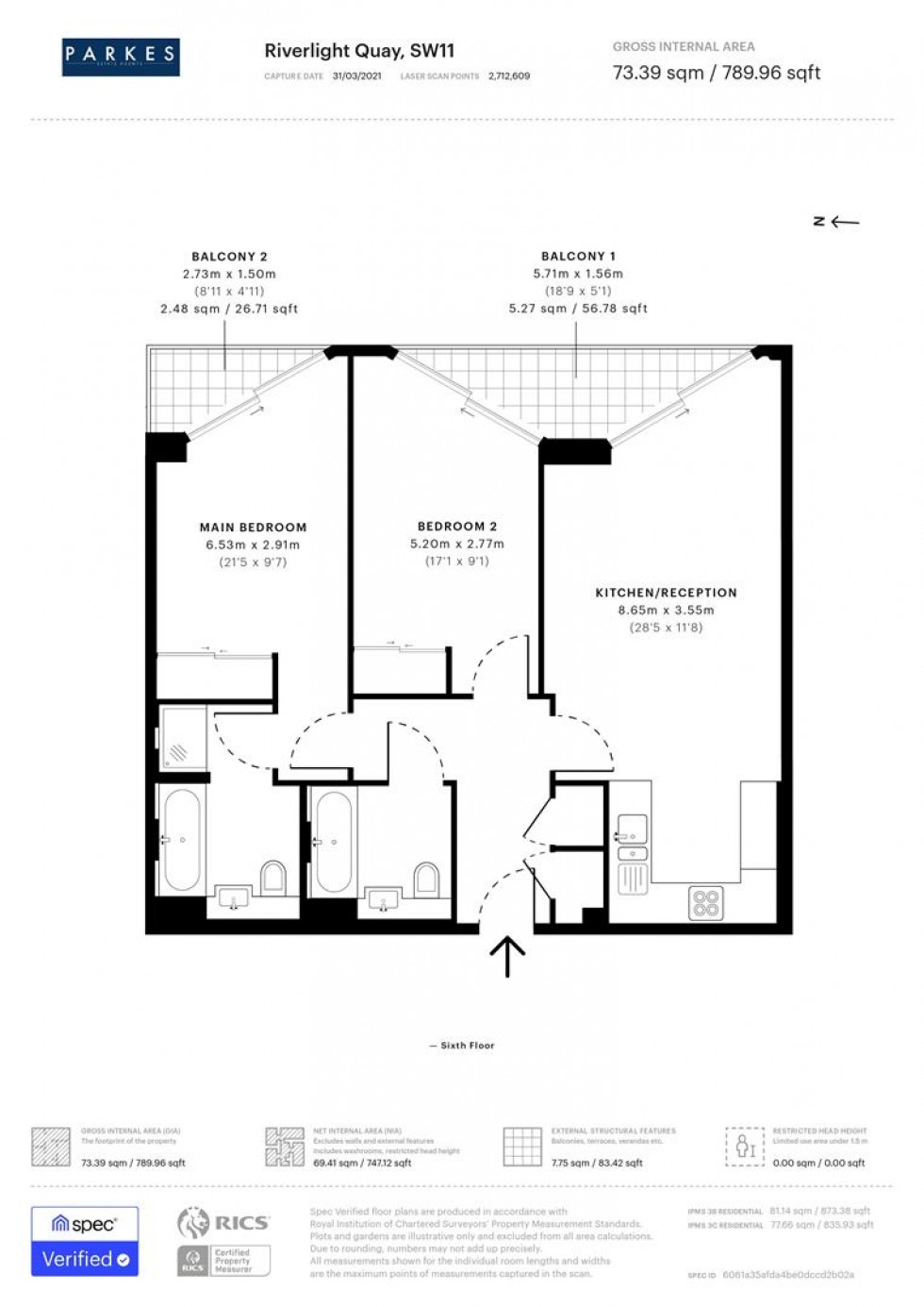 Floorplan for Nine Elms, London