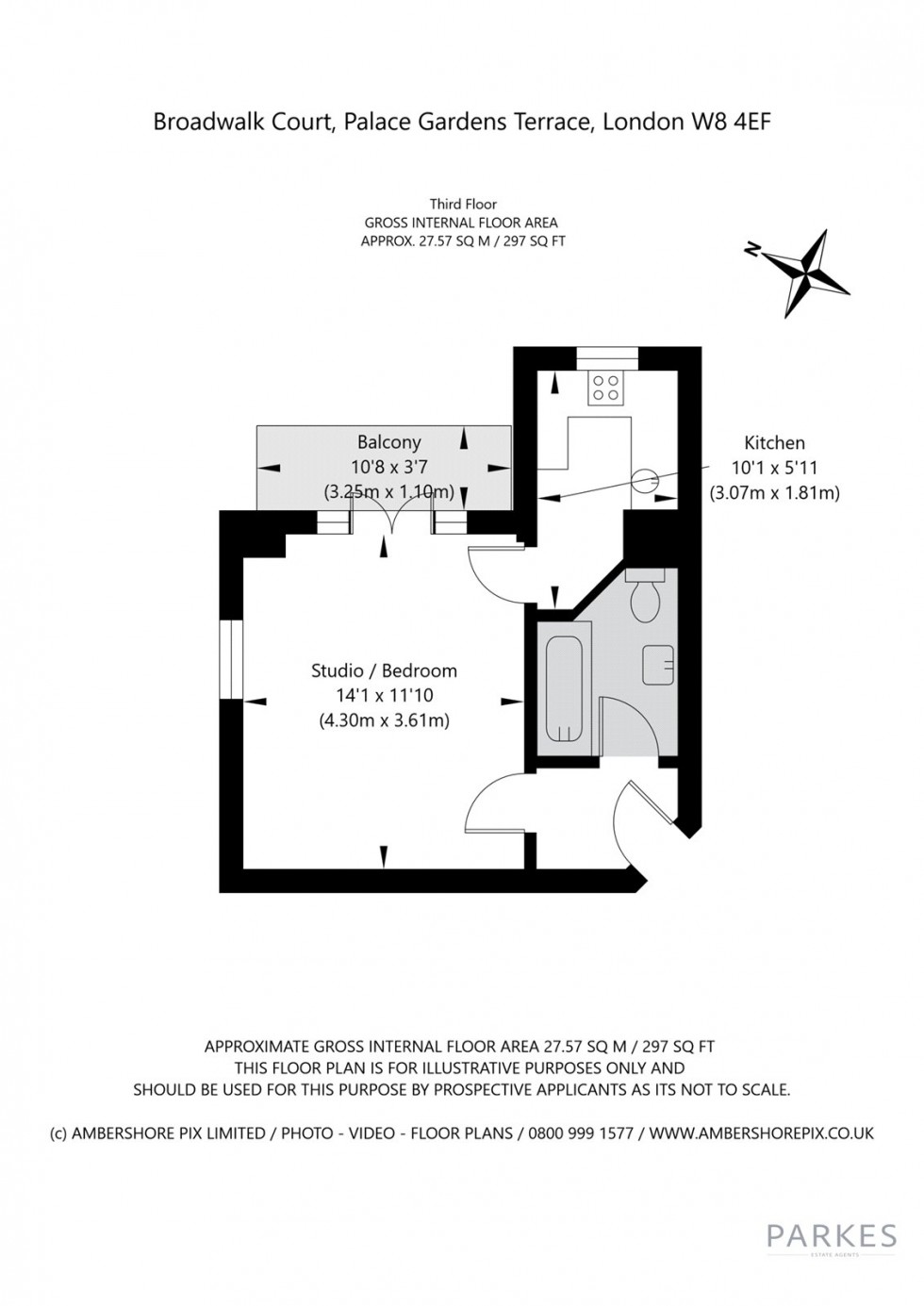 Floorplan for Palace Gardens Terrace, Kensington, London