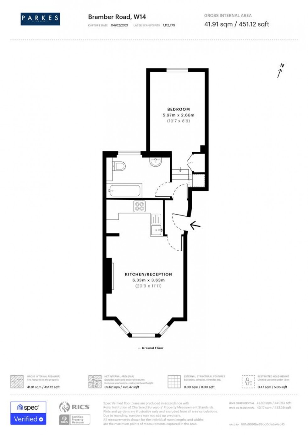 Floorplan for Bramber Road, London