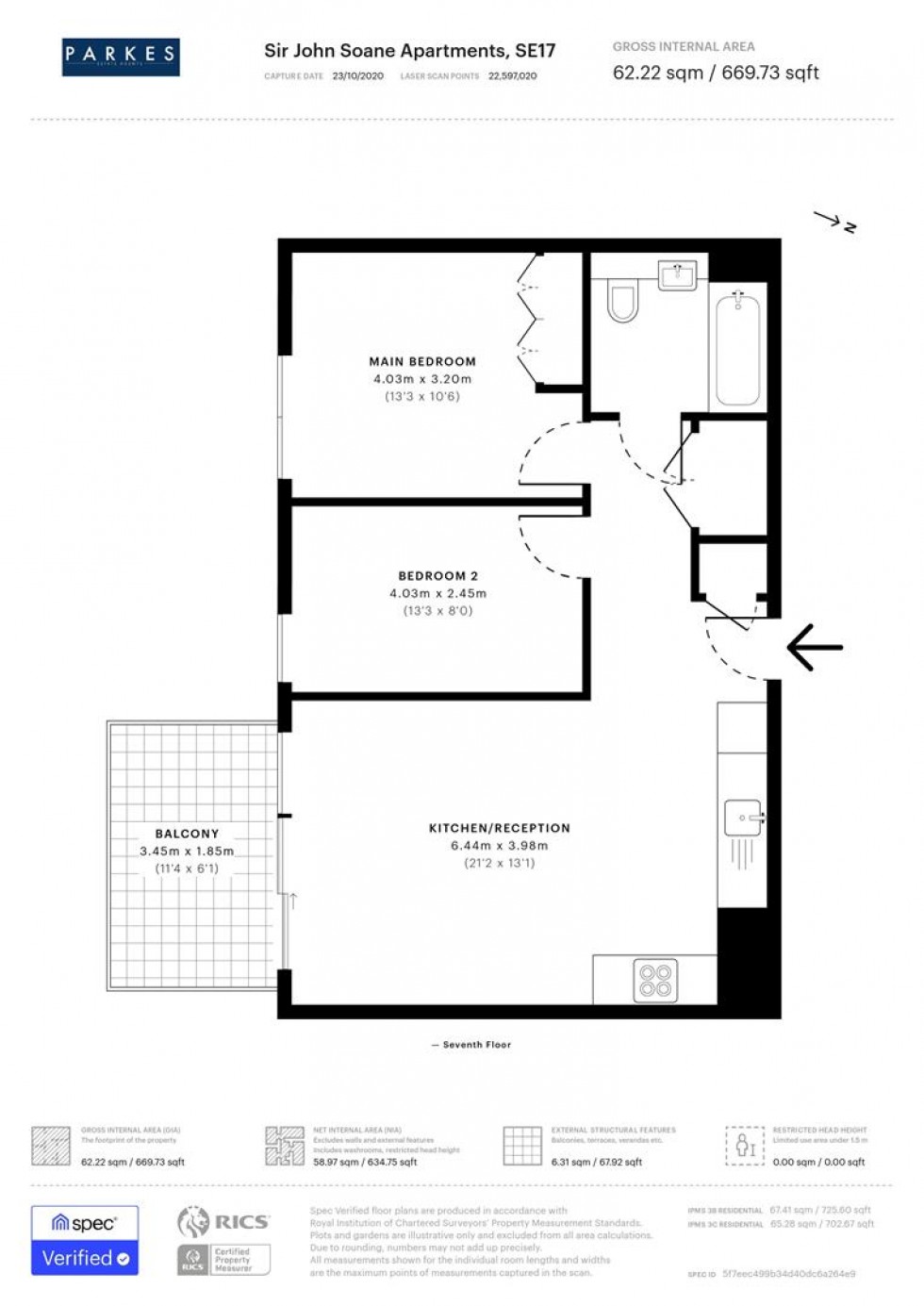 Floorplan for Heygate Street, Elephant & Castle, London
