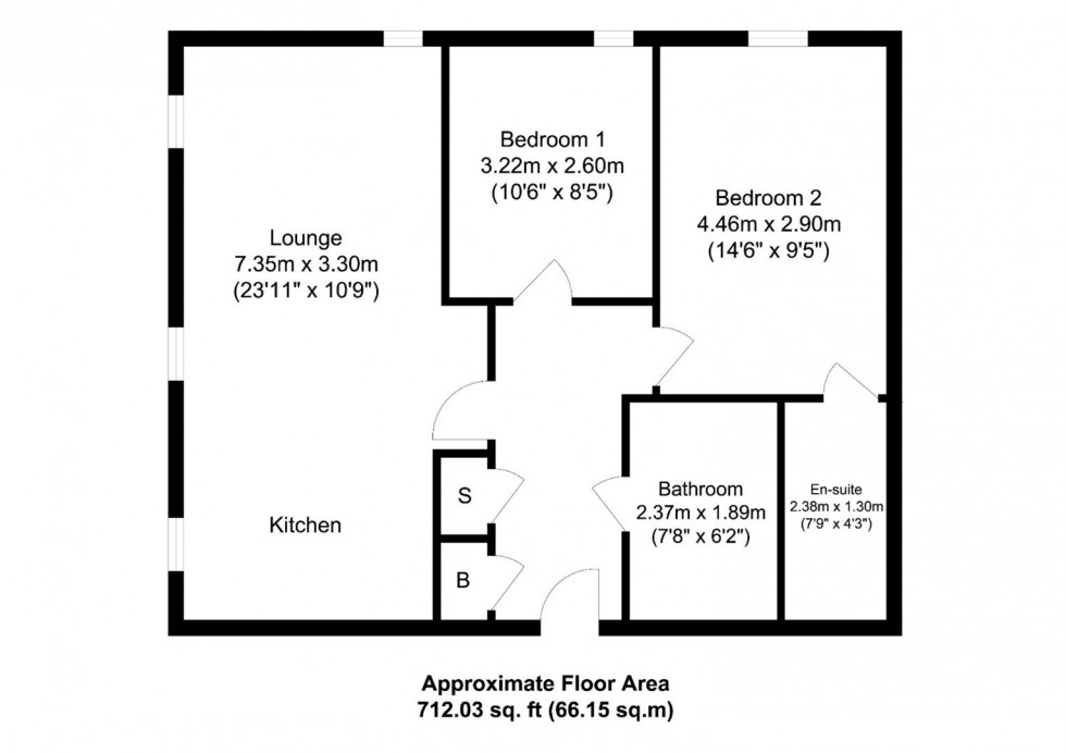 Floorplan for Salford, Greater Manchester