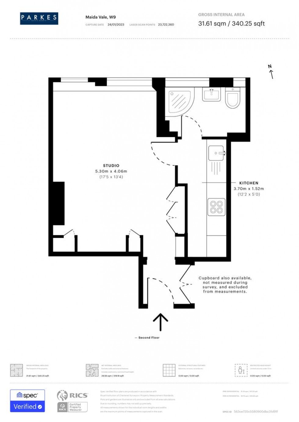 Floorplan for Maida Vale, London