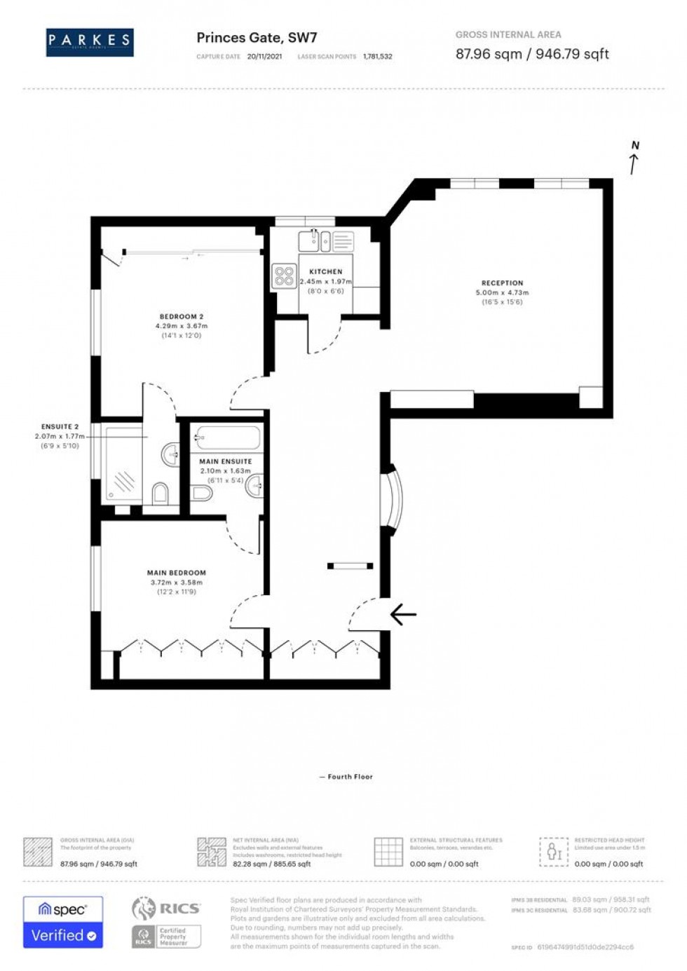 Floorplan for Kensington, London