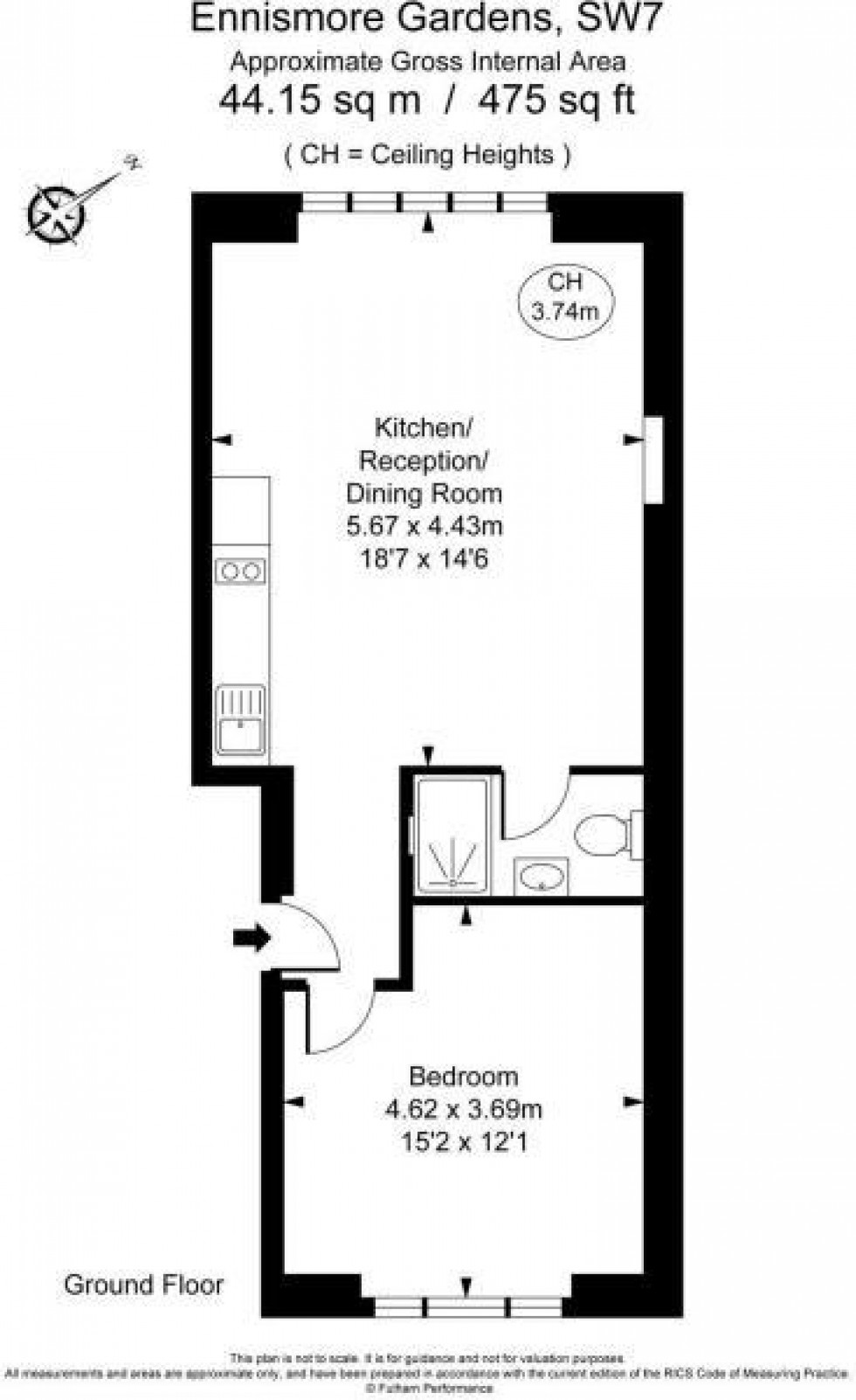 Floorplan for South Kensington, London