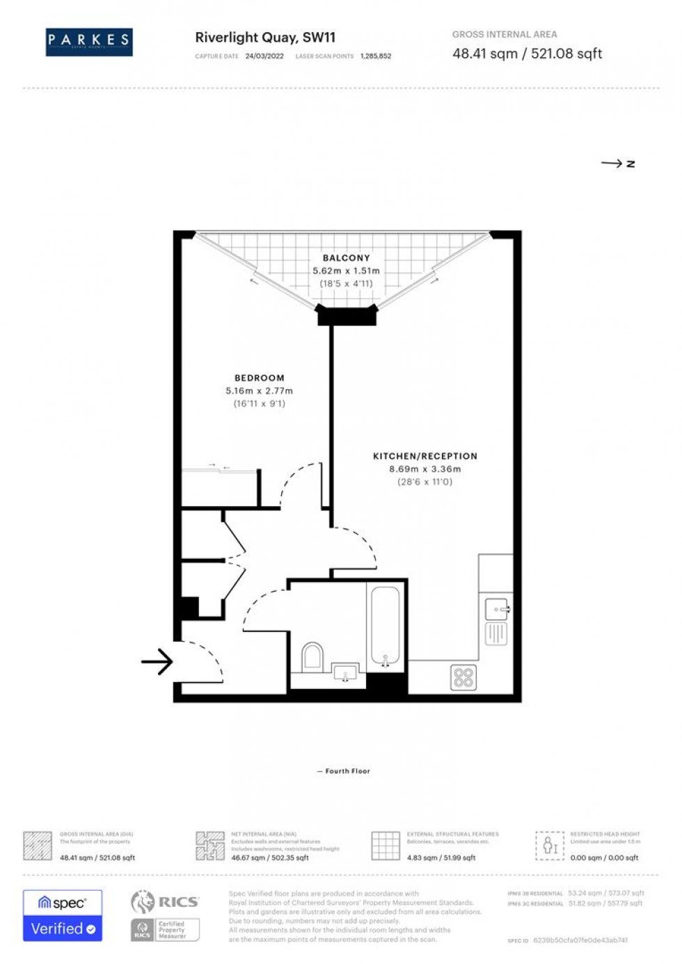 Floorplan for Nine Elms, London