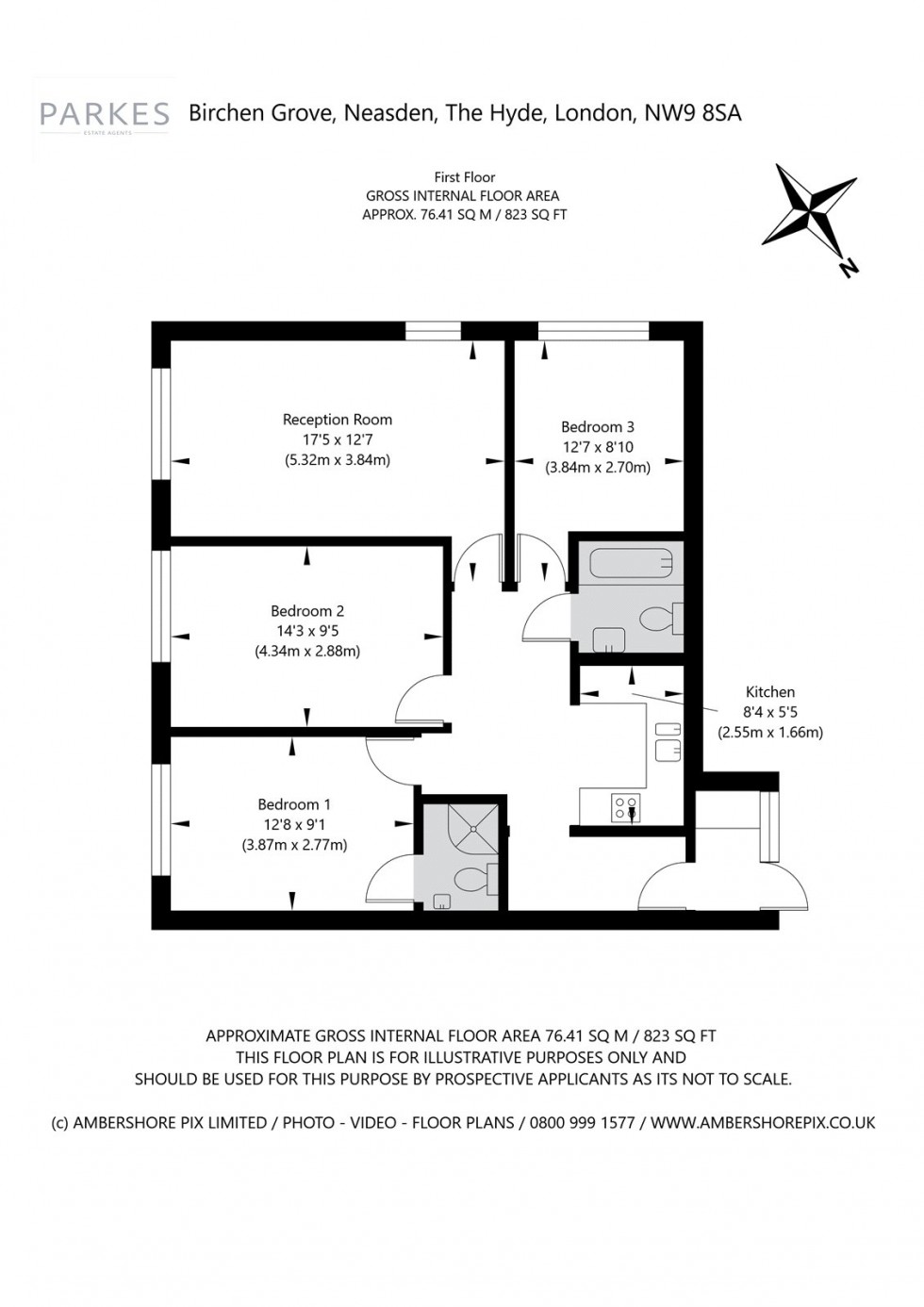 Floorplan for Birchen Grove, Neasden
