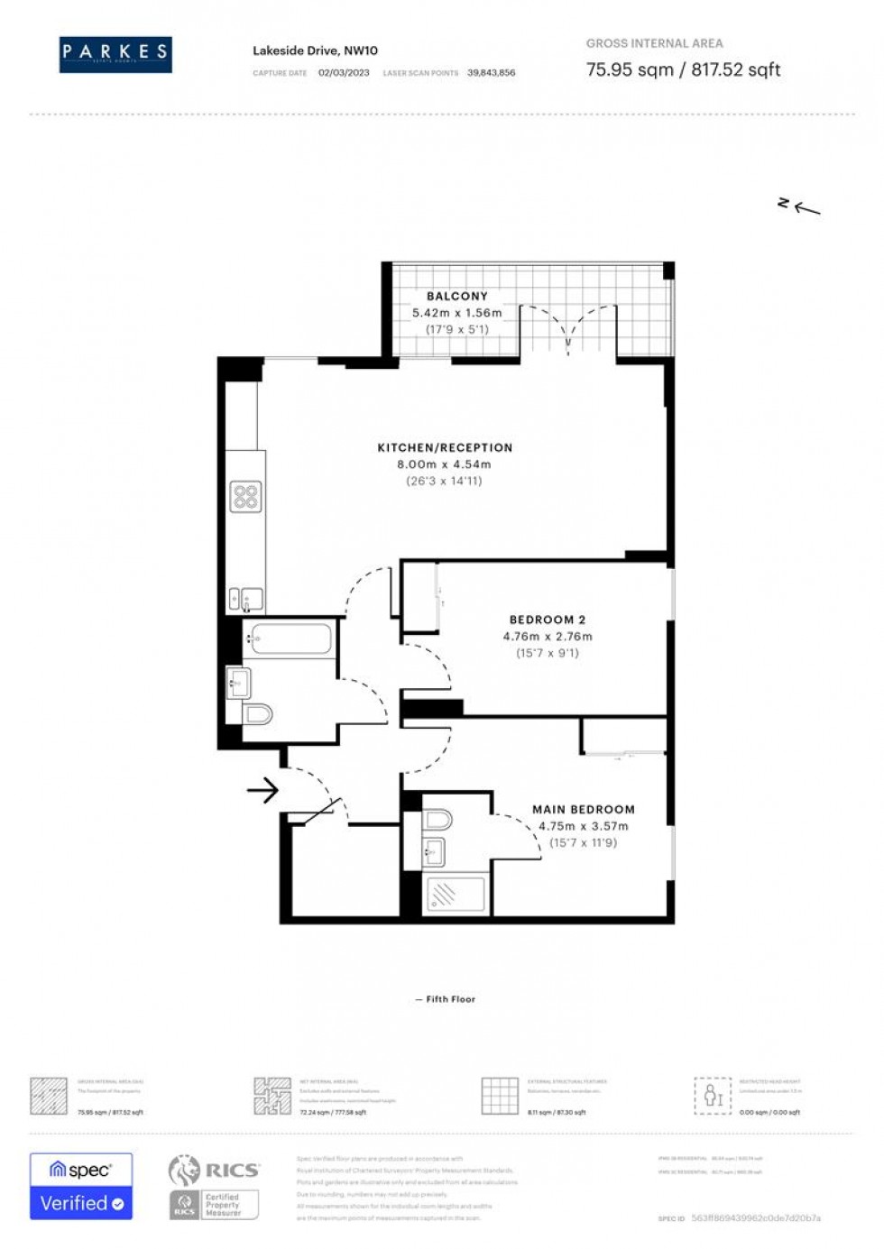 Floorplan for Park Royal, London