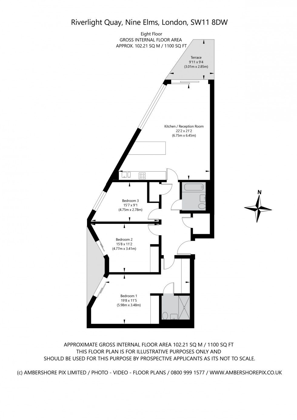 Floorplan for Nine Elms, London