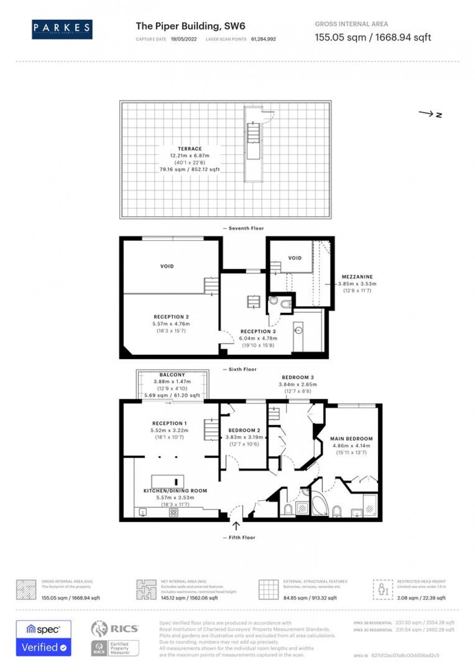 Floorplan for Fulham, London