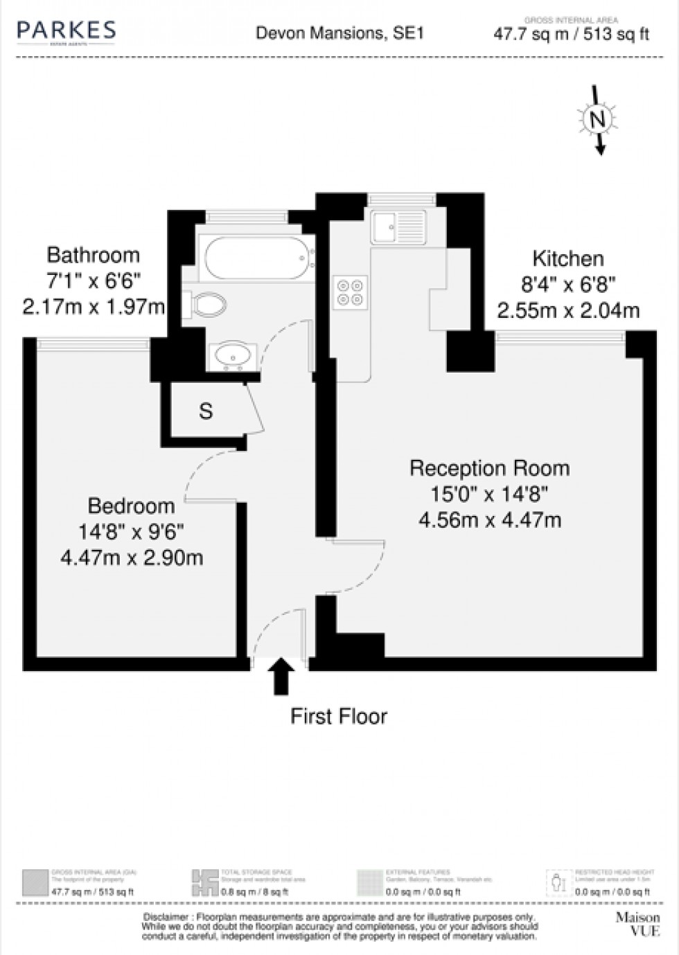 Floorplan for Tower Bridge, London