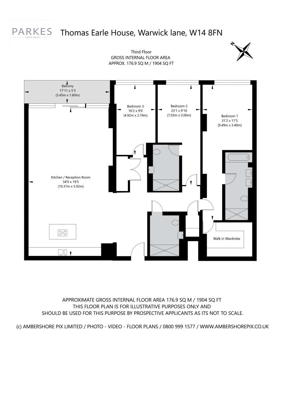 Floorplan for Warwick Lane, London
