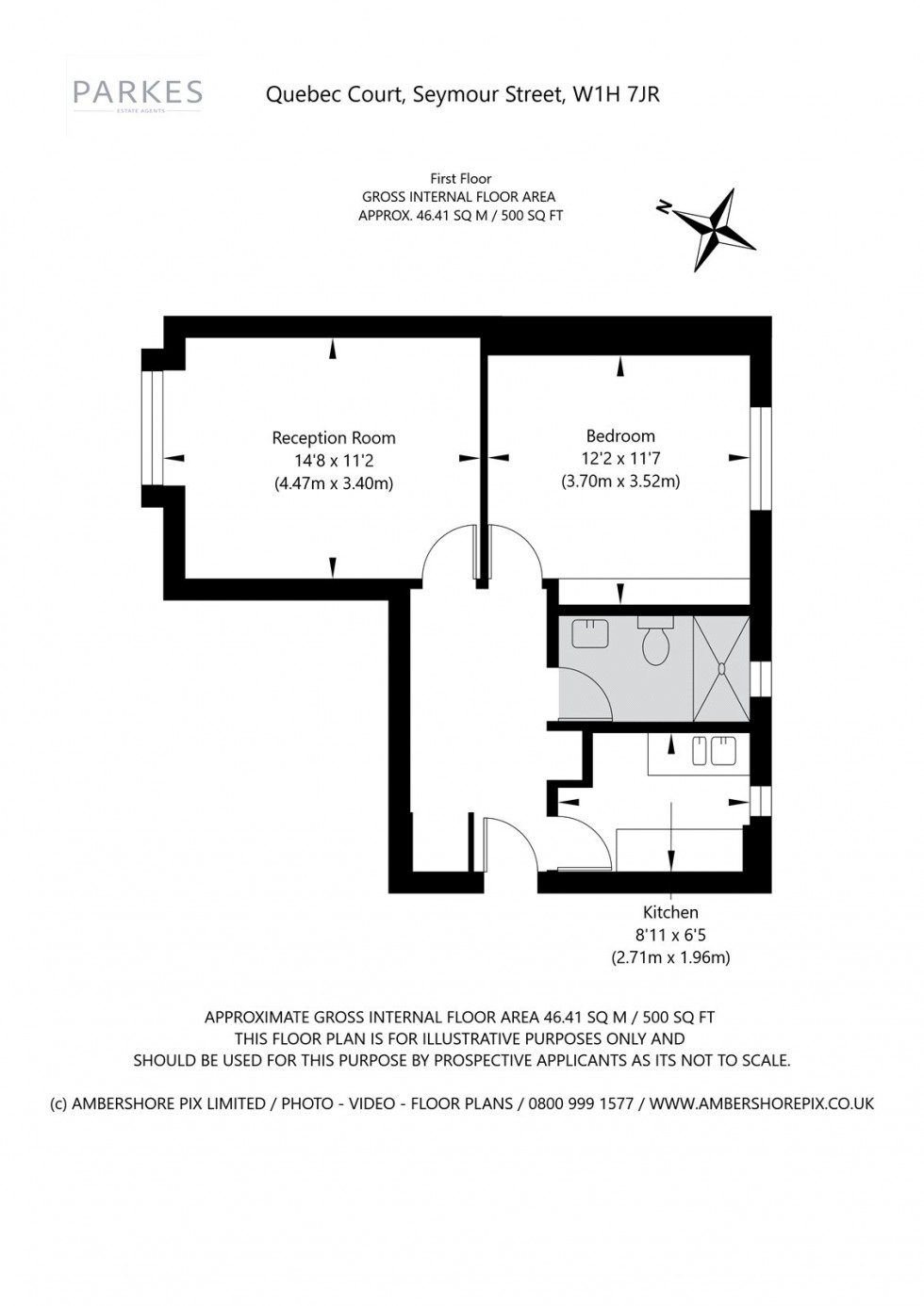 Floorplan for Seymour Street, London