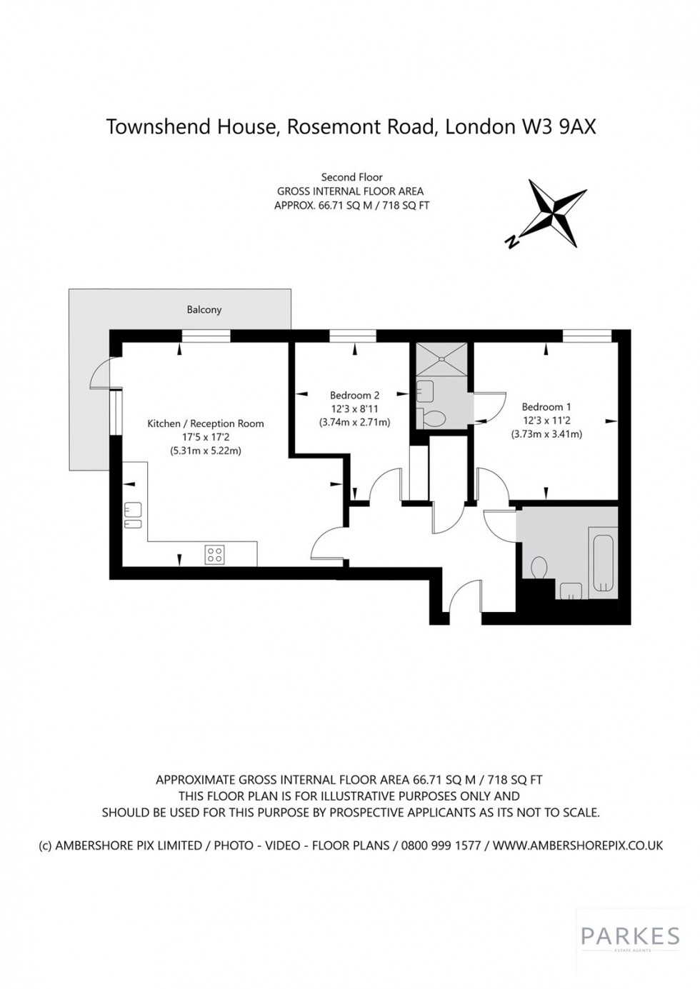 Floorplan for Rosemont Road, London