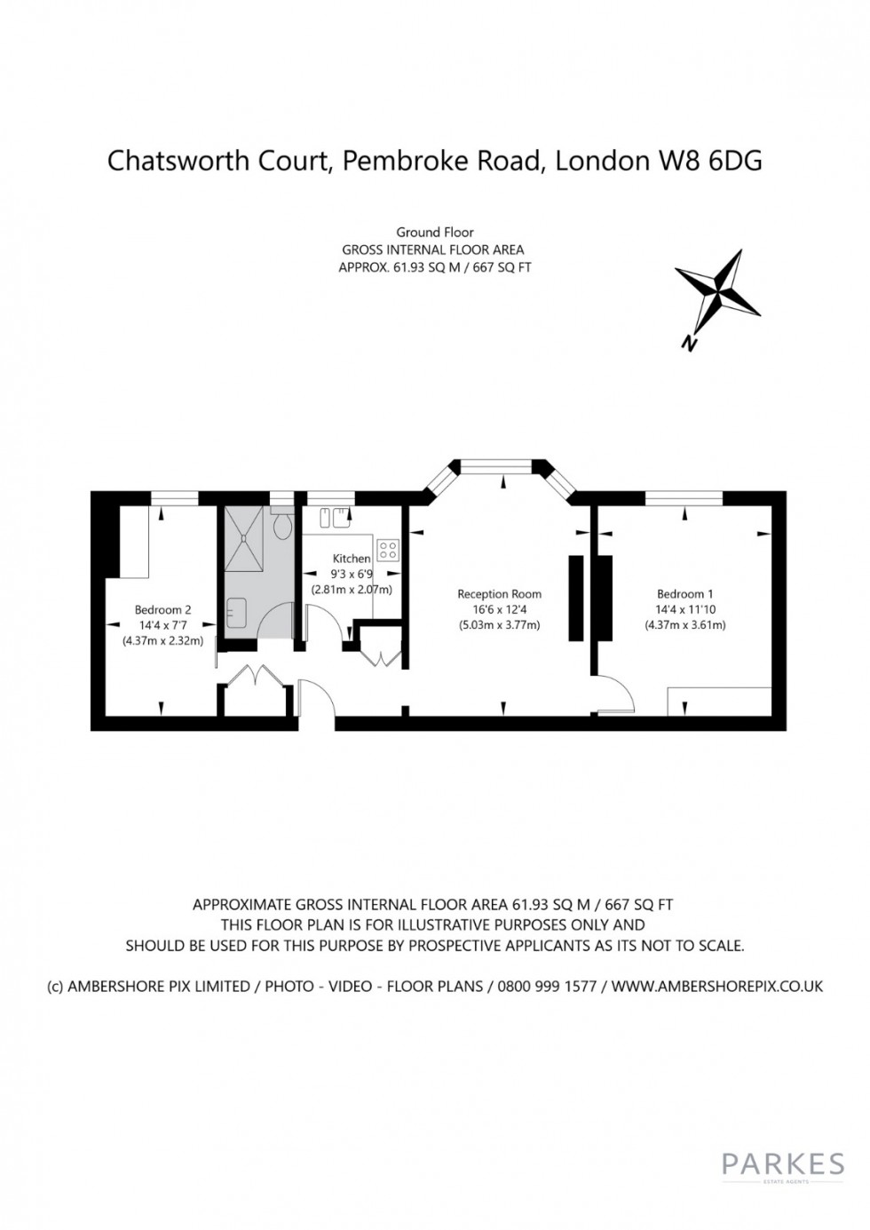 Floorplan for Pembroke Road, London
