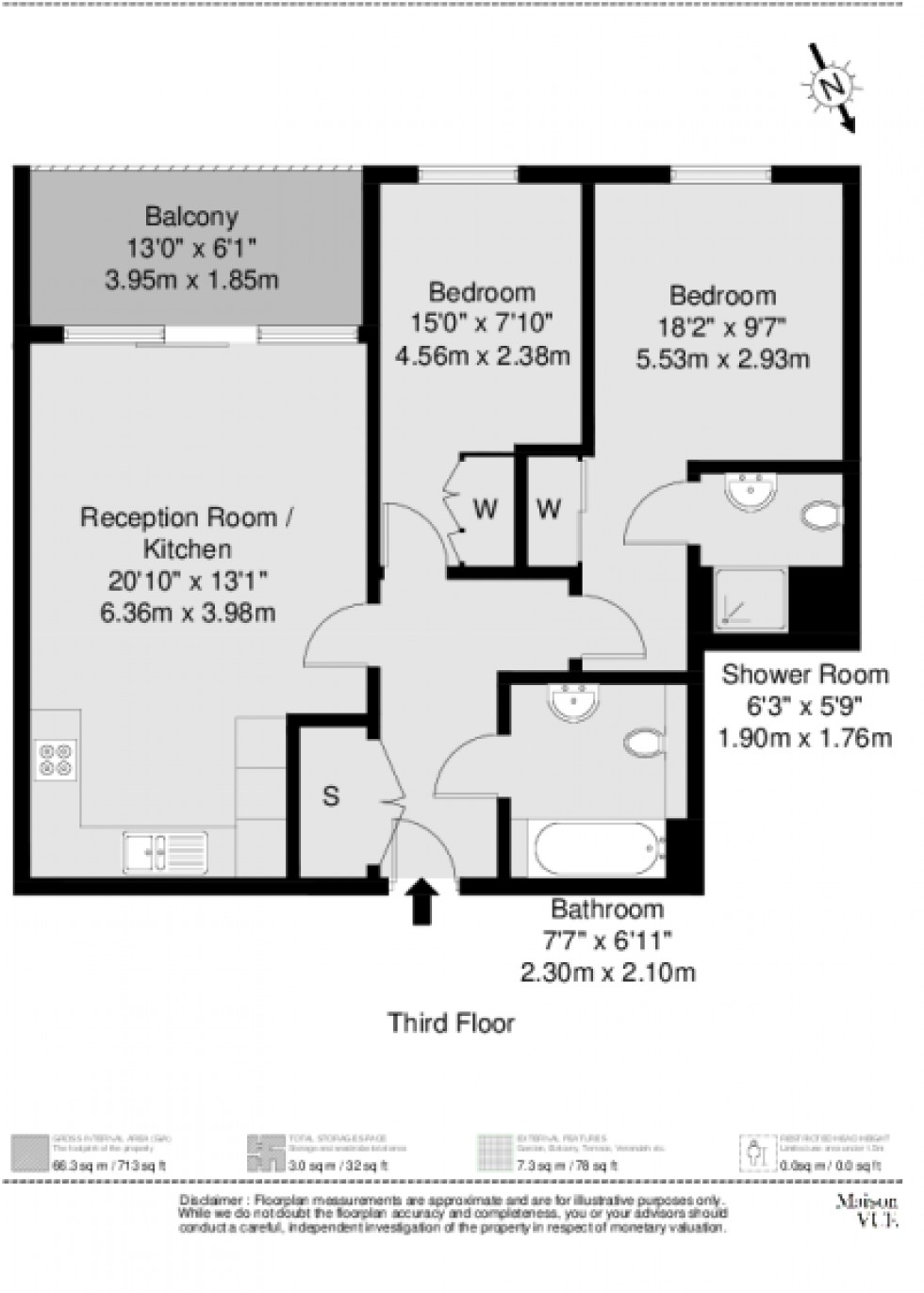 Floorplan for New Festival Avenue, London